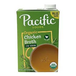 Pacific Foods Low Sodium Organic Free Range Chicken Broth - 48 Oz