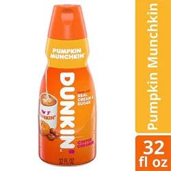 Dunkin Pumpkin Munchkin Coffee Creamer - 32 Fl. Oz.