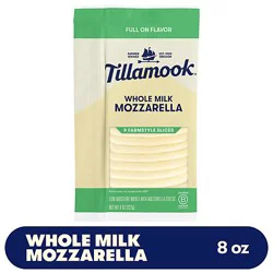 Tillamook Farmstyle Whole Milk Mozzarella Cheese Slices - 8 Oz