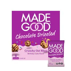 Madegood Crunchy Drizzled Oat Bites Birthday Cake - .85 Oz