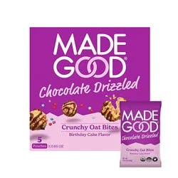 Madegood Crunchy Drizzled Oat Bites Birthday Cake - .85 Oz