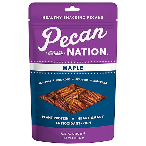 slide 1 of 1, Pecans Maple - 4 Oz, 4 oz