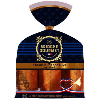 slide 1 of 1, Butter Brioche Hot Dog Rolls - 9.5 Oz, 9.5 oz