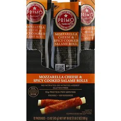 Primo Taglio Roll Mozzarella Cheese And Spicy Salame - 24-1.5 Oz
