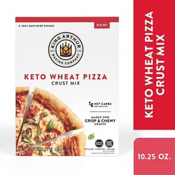 King Arthur 1g Net Carbs Per Serving Low Carb & Keto Friendly Baking Keto Pizza Crust Mix - 10.25 Oz
