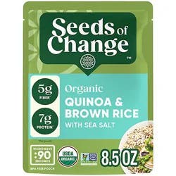 Seeds Of Change Organic Quinoa And Brown Rice With Sea Salt - 8.5 Oz