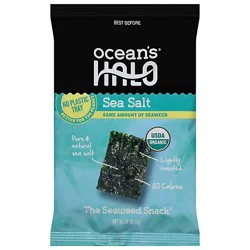 Ocean's Halo Sea Salt Seaweed Snack Trayless - 0.14 Oz