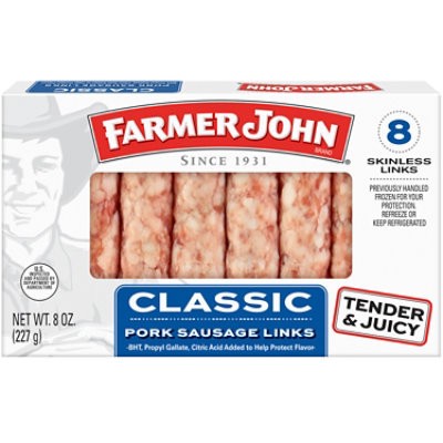 slide 1 of 1, Farmer John Breakfast Links - 8 Oz, 8 oz