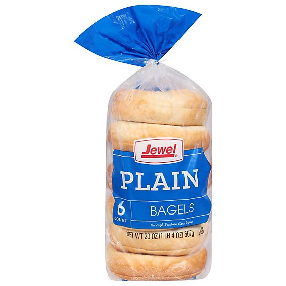 slide 1 of 1, Jewel Plain Bagels - 20 Oz, 20 oz