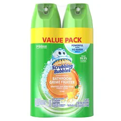 Scrubbing Bubbles Citrus Bathroom Grime Fighter Spray - 2-20 Fl. Oz.