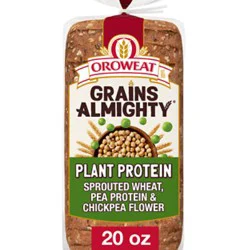 Oroweat Grains Almighty Plant Protein Bread - 20 Oz