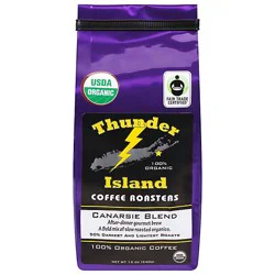 Thunder Island Coffee Roasters Whole Bean Canarsie Blend - 12 Oz