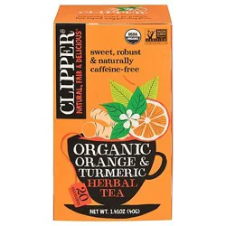 Clipper Organic Orange & Turmeric Herbal Tea - 1.41 Oz
