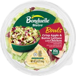 Bonduelle Bistro Bowl Crisp Apple And Butter Lettuce Salad With Chicken - 5.8 Oz