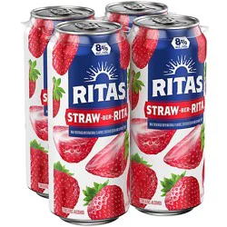 Bud Light Lime Straw-Ber-Rita In Cans - 4-16 Fz