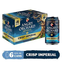 Angry Orchard Hard Cider Crisp Imperial 6pk In Cans - 6-12 Fz
