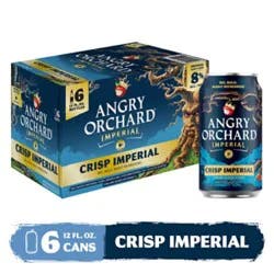 Angry Orchard Hard Cider Crisp Imperial 6pk In Cans - 6-12 Fz