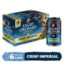Angry Orchard Hard Cider Crisp Imperial 6pk In Cans - 6-12 Fz