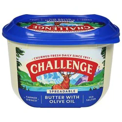 Challenge Spreadable Butter With Olive Oil, 13 Oz - 13 Oz