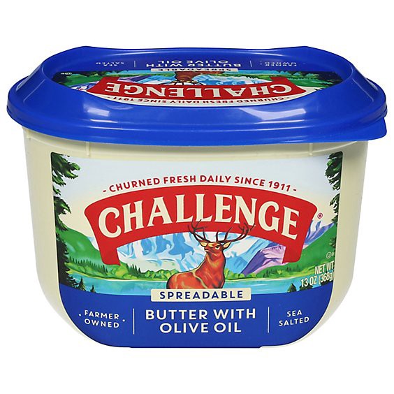 slide 1 of 12, Challenge Spreadable Butter With Olive Oil, 13 Oz - 13 Oz, 13 oz