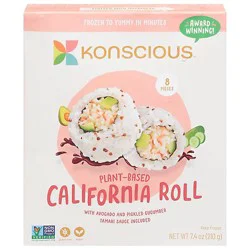 Konscious California Roll Sushi Plant Based - 7.4 Oz