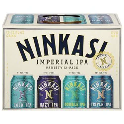 Ninkasi Imperial Ipa Variety 12-12 Fl Oz In Cans - 12-12fz