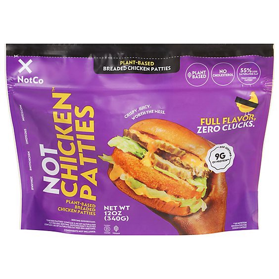 slide 1 of 1, Notchicken Patties 4pk - 12 Oz, 12 oz