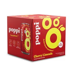 Poppi Prebiotic Cherry Limeade - 4 - 12 Fl. Oz.