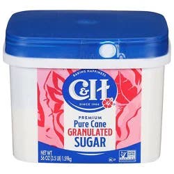 C&h Granulated Pure Cane Sugar 3.5lb Tub - 3.5 Lb