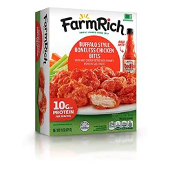 Farm Rich Buffalo Style Boneless Chicken Bites White Meat Chicken Fritters, 15 Oz - 15 Oz
