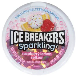 Ice Breakers Sparkling Raspberry Lemon Seltzer Flavored Mints Puck - 1.5 Oz