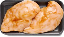 Chicken Breasts Bonless Bbq Style Marinade Up To 10% Solution - Lb