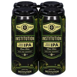 Institution Ale Institution Wc Ipa In Cans - 4-16 Fz