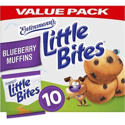 Entenmanns Little Bites Blueberry Muffins 10 Pouches - 16.5 Oz