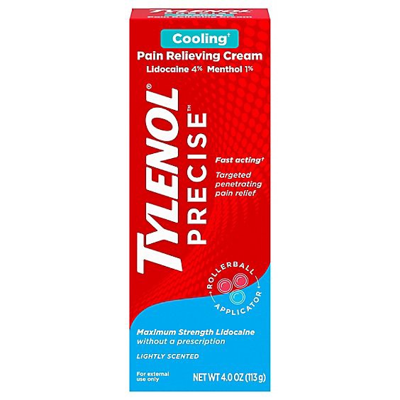 slide 1 of 13, Tylenol Precise Cooling Pain Relieving Cream - 4 Oz, 4 oz