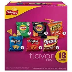 Frito Lay Flavor Mix Variety Pack - 18 Count