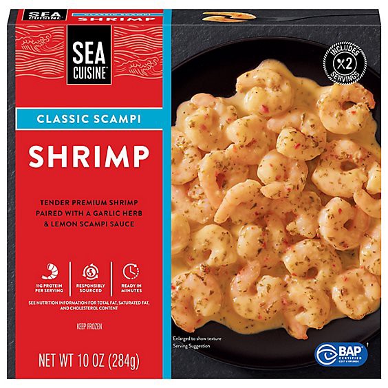 slide 1 of 13, Sea Cuisine Classic Scampi Shrimp - 10 Oz, 10 oz