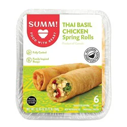 Thai Basil Chicken Spring Rolls - 12.35 Oz