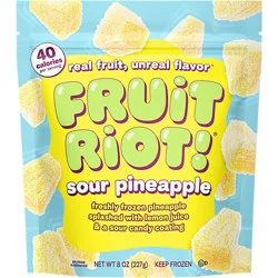 Fruit Riot Frozen Candy Sour Pineapple - 8 Oz