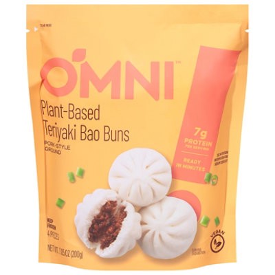 slide 1 of 1, Omni Foods Teriyaki Plant Based Bao Buns - 7.05 Oz, 7.05 oz