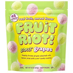 Fruit Riot Frozen Candy Sour Grapes - 8 Oz