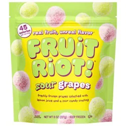 Fruit Riot Frozen Candy Sour Grapes - 8 Oz