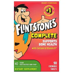 Flintstones Complete Chewable Childrens Multivitamin Tablets - 90 Count