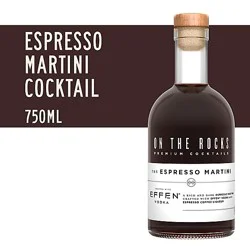 On The Rocks Effen Espresso Martini Ready To Drink Cocktail - 750 Ml