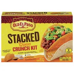 Old El Paso Stacked Queso Crunch Taco Dinner Kit 6 Count - 13.25 Oz