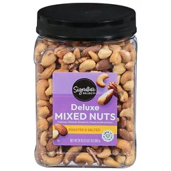 Signature Select Roasted And Salted Mix Nuts Deluxe - 34 Oz
