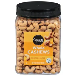 Signature Select Roasted And Salted Cashews Whole - 33 Oz
