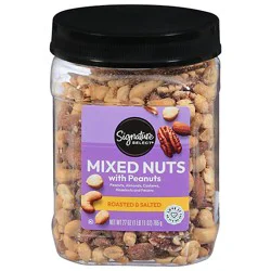 Signature Select Roasted And Salted Mixed Nuts With Peanuts - 27 Oz