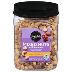 Signature Select Roasted And Salted Mixed Nuts With Peanuts - 27 Oz