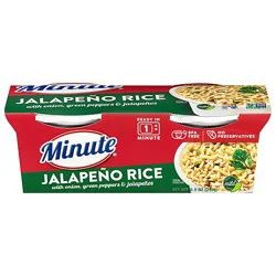 Minute Ready To Serve Jalapeno Rice Cups - 2- 4.4 Oz
